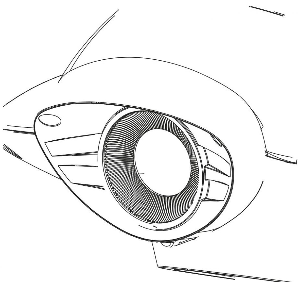 Illustration Frontlicht 